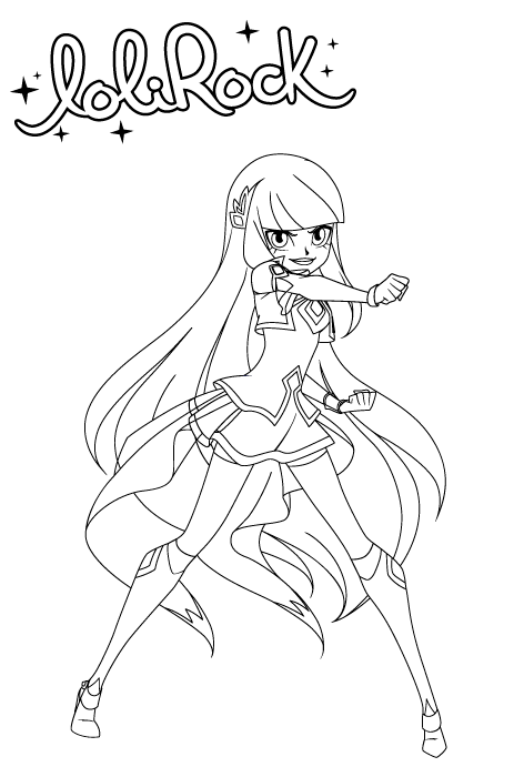 Coloriage Talia - Princesse de Xéris - Lolirock à imprimer