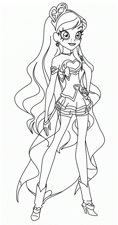 Coloriage Lolirock Iris Princesse - Lolirock à imprimer