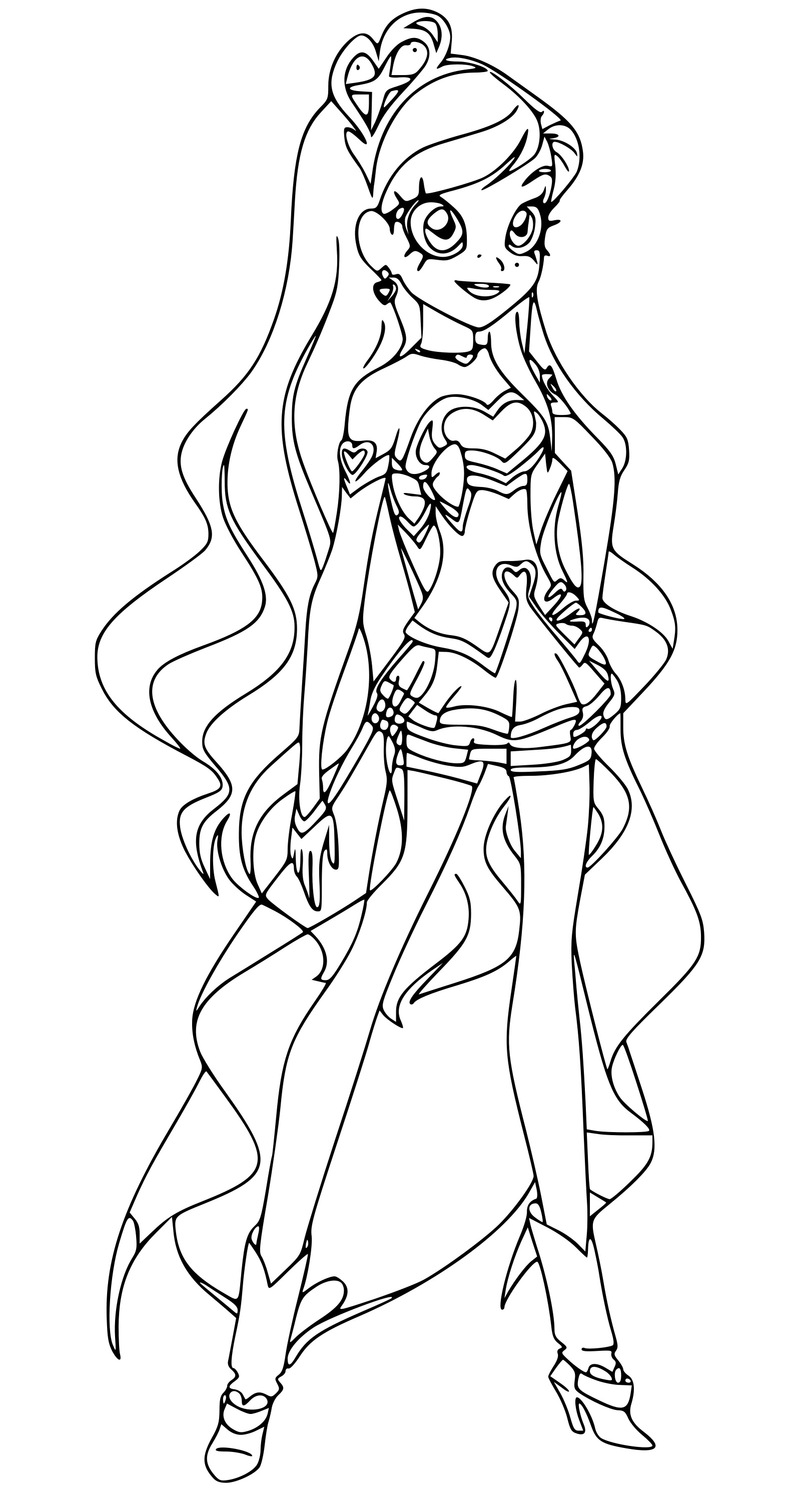 Coloriage Lolirock Iris Princesse - Lolirock à imprimer