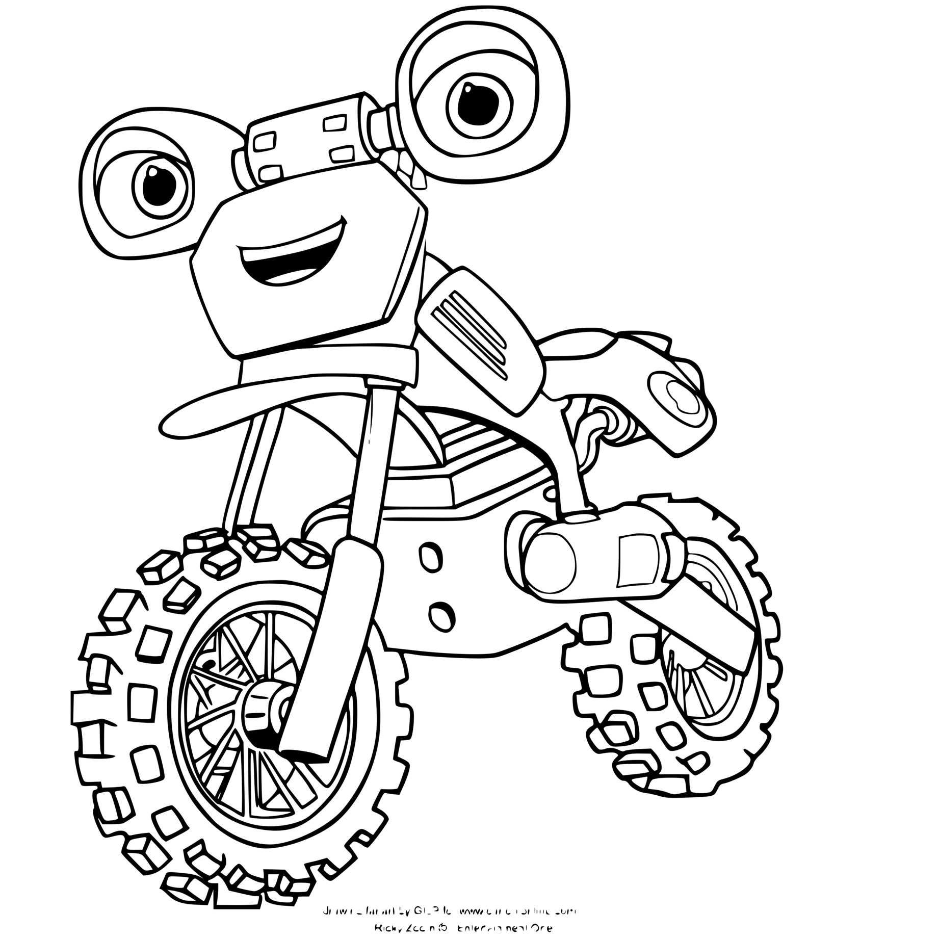 Coloriage Loop Hoopla Son Symbole Est Une Spirale - Ricky zoom à imprimer