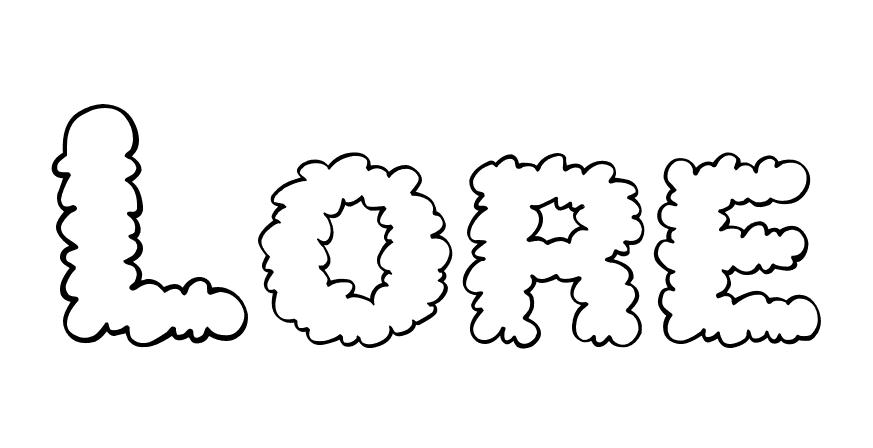 Coloriage Lore - Prénom à imprimer