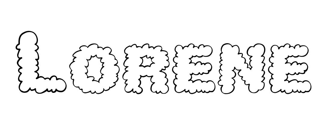 Coloriage Lorene - Prénom à imprimer
