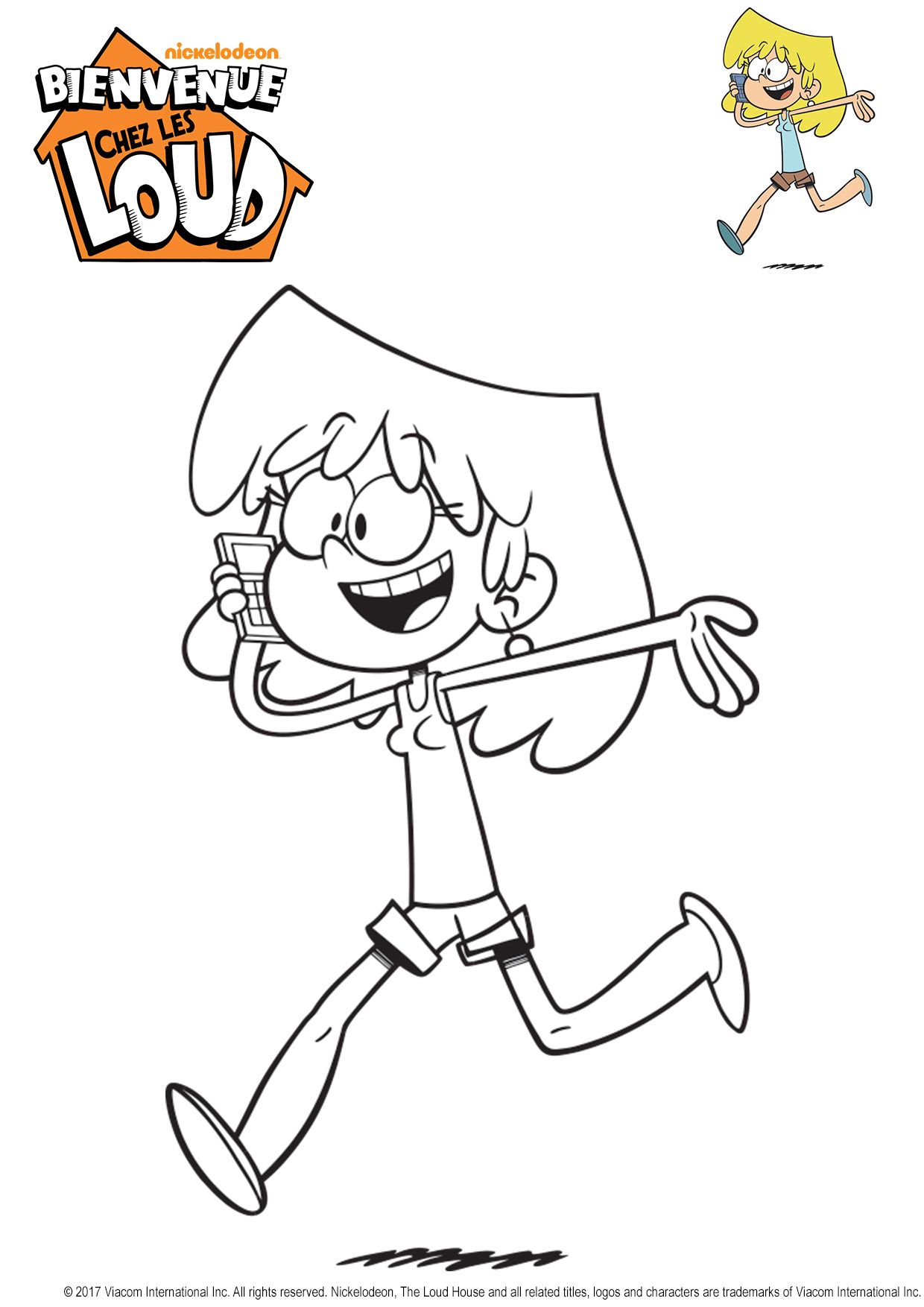 Coloriage Lori De Bienvenue Chez Les Loud Gulli - Gulli à imprimer