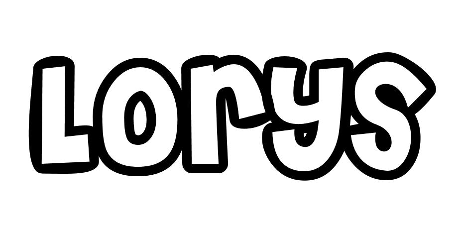 Coloriage Lorys - Prénom à imprimer