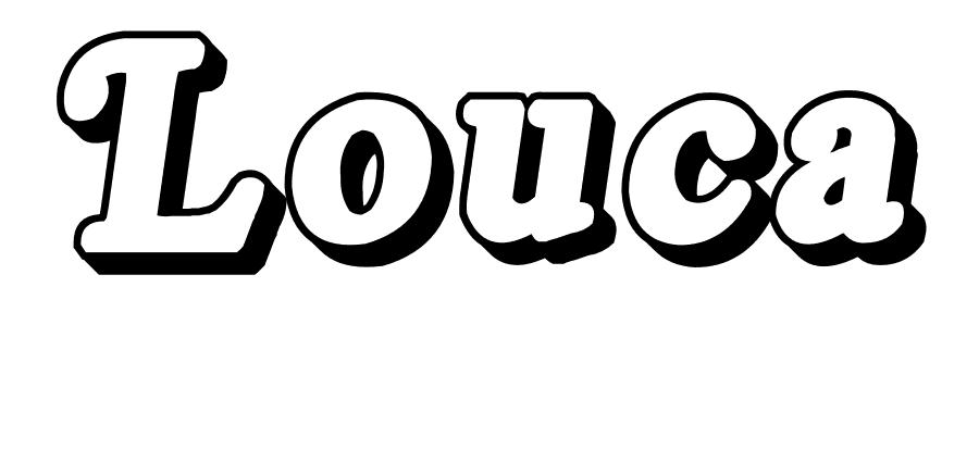 Coloriage Louca - Prénom à imprimer