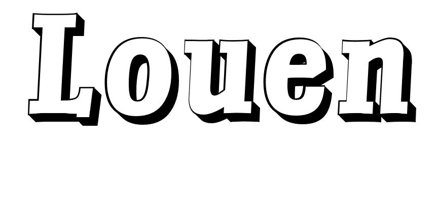 Coloriage Louen - Prénom à imprimer