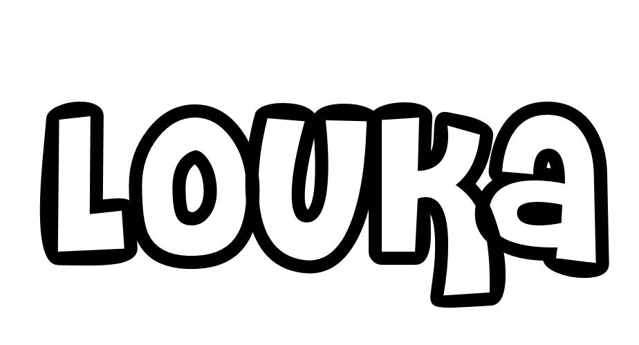 Coloriage Louka - Prénom à imprimer