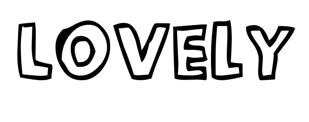 Coloriage Lovely - Prénom à imprimer