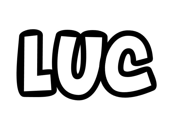Coloriage Luc - Prénom à imprimer