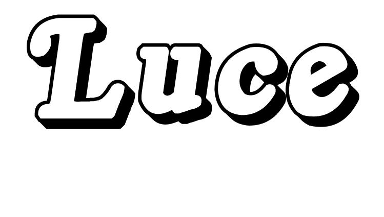 Coloriage Luce - Prénom à imprimer