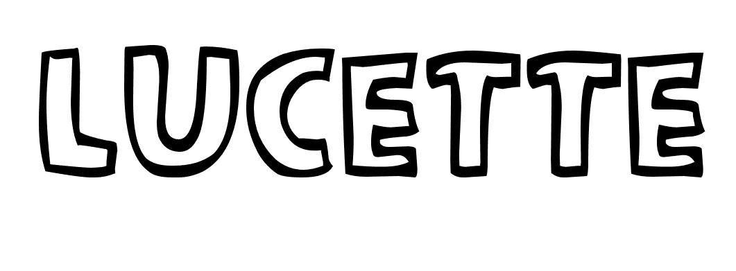 Coloriage Lucette - Prénom à imprimer