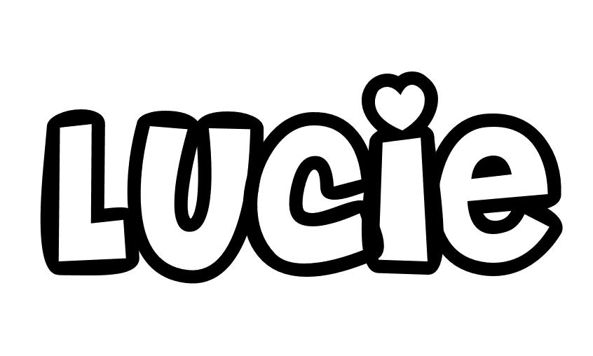 Coloriage Lucie - Prénom à imprimer