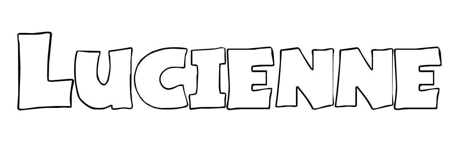 Coloriage Lucienne - Prénom à imprimer