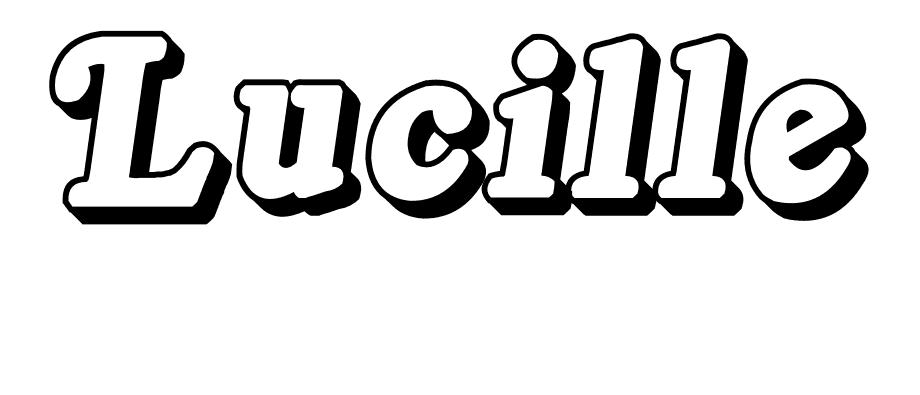 Coloriage Lucille - Prénom à imprimer