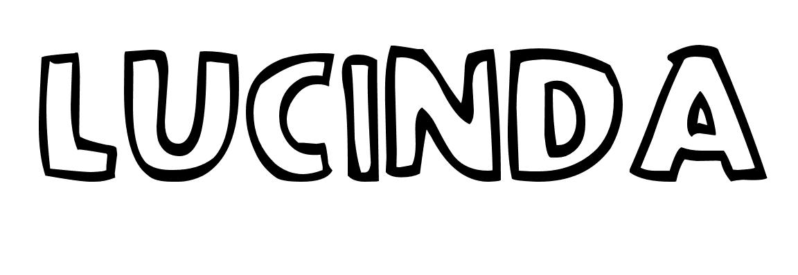 Coloriage Lucinda - Prénom à imprimer