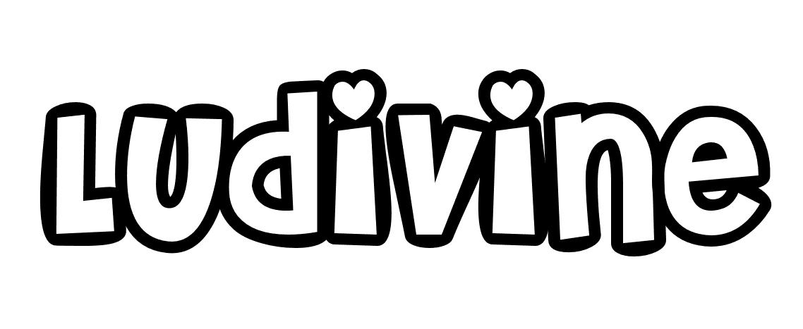 Coloriage Ludivine - Prénom à imprimer
