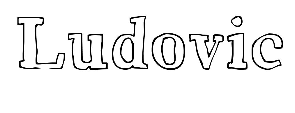 Coloriage Ludovic - Prénom à imprimer