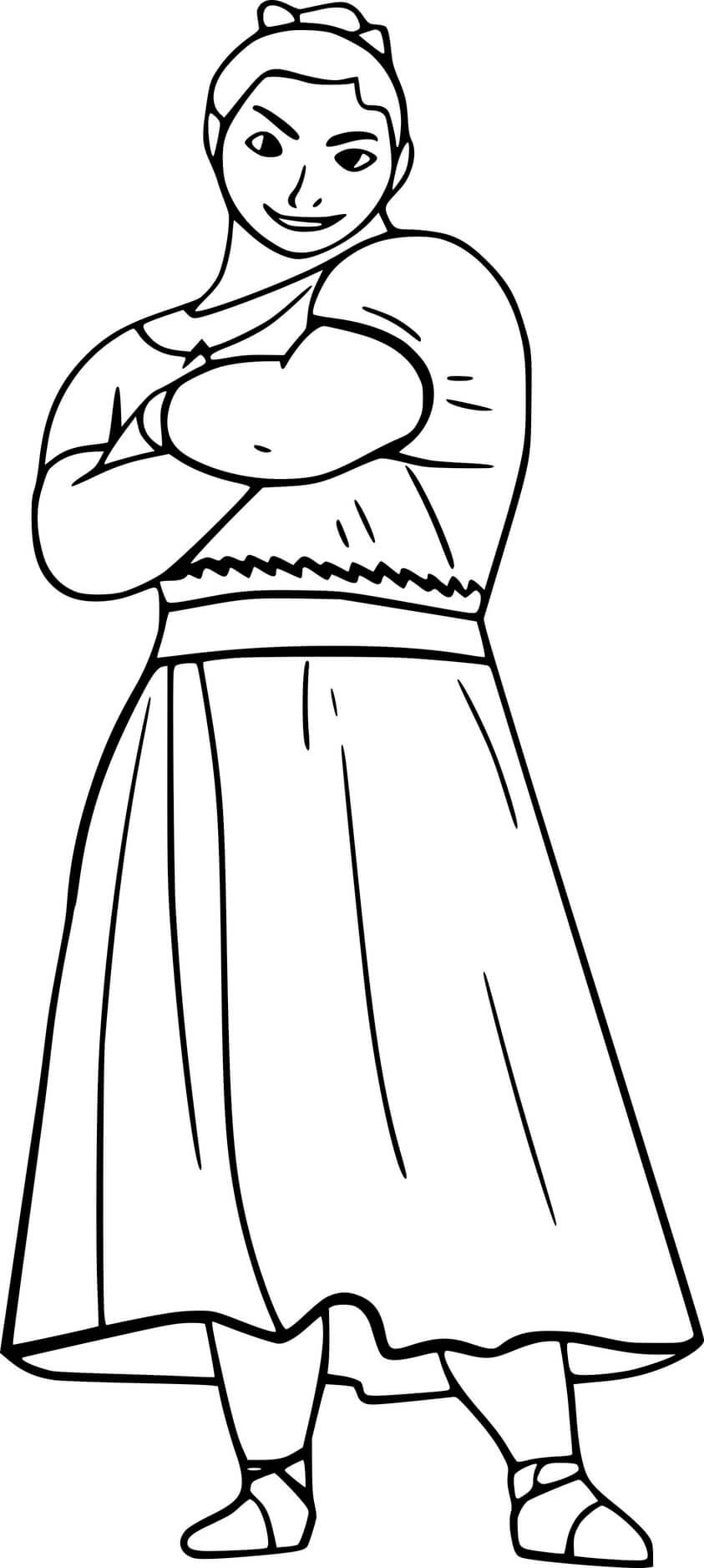 Coloriage Luisa Madrigal - Encanto à imprimer