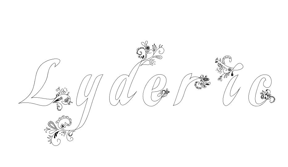 Coloriage Lyderic - Prénom à imprimer
