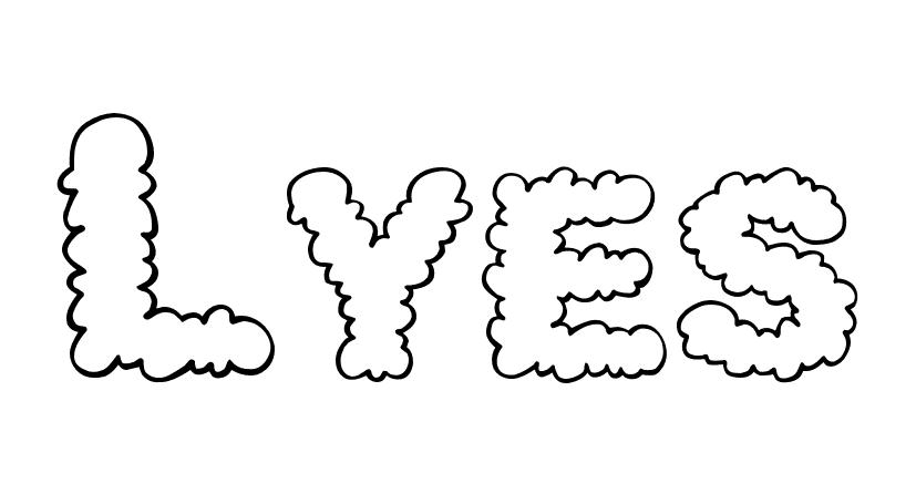 Coloriage Lyes - Prénom à imprimer