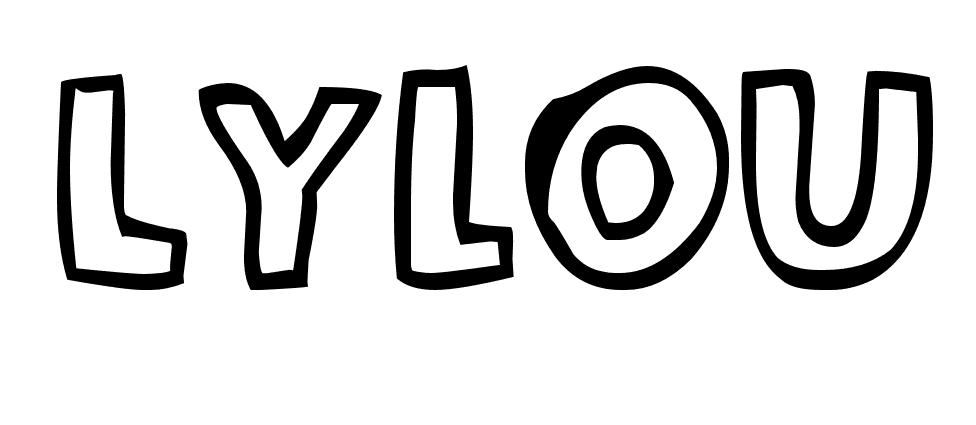 Coloriage Lylou - Prénom à imprimer