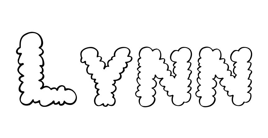 Coloriage Lynn - Prénom à imprimer