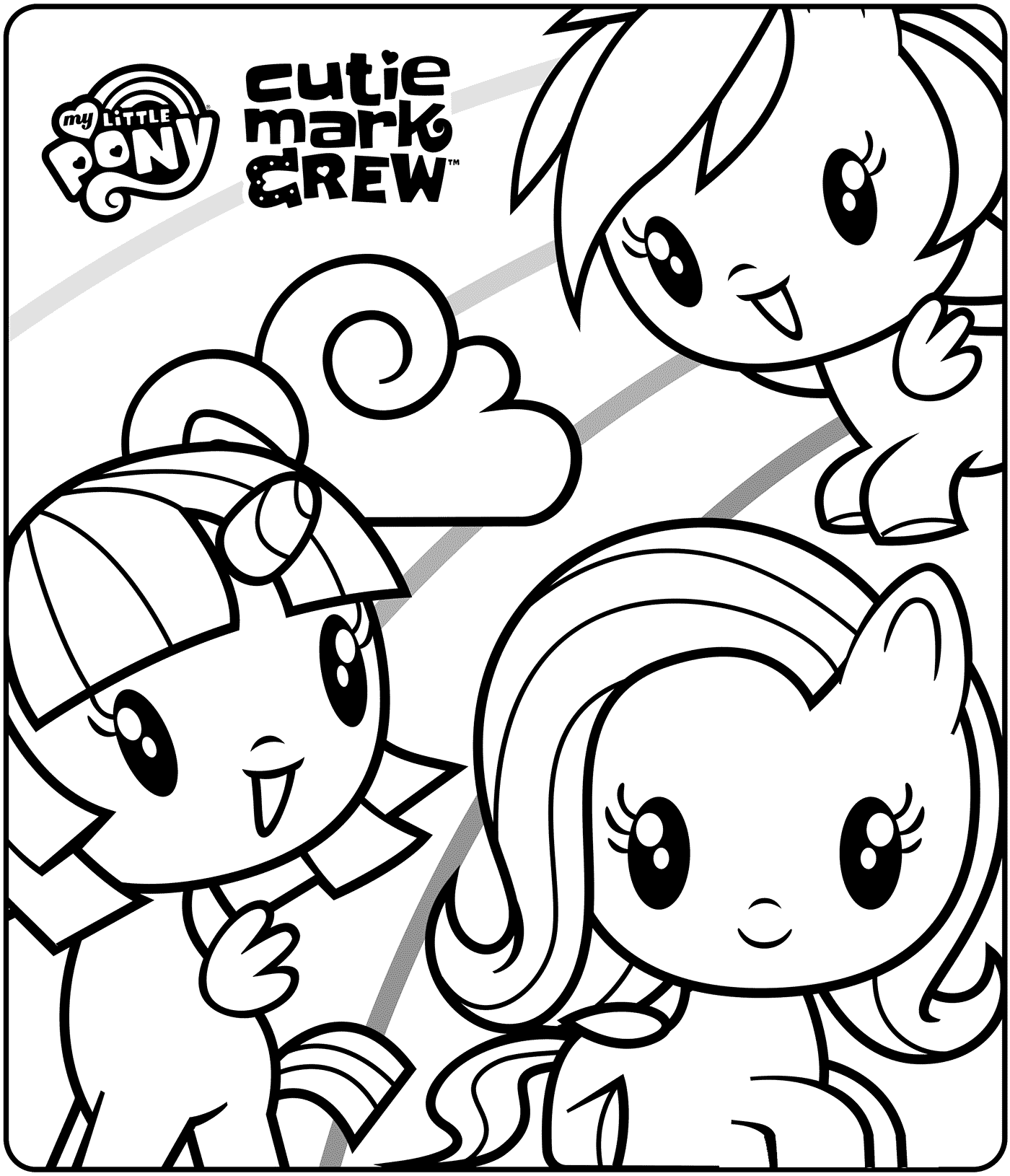Coloriage Mlp Cutie Mark Crew - Cutie mark crew à imprimer