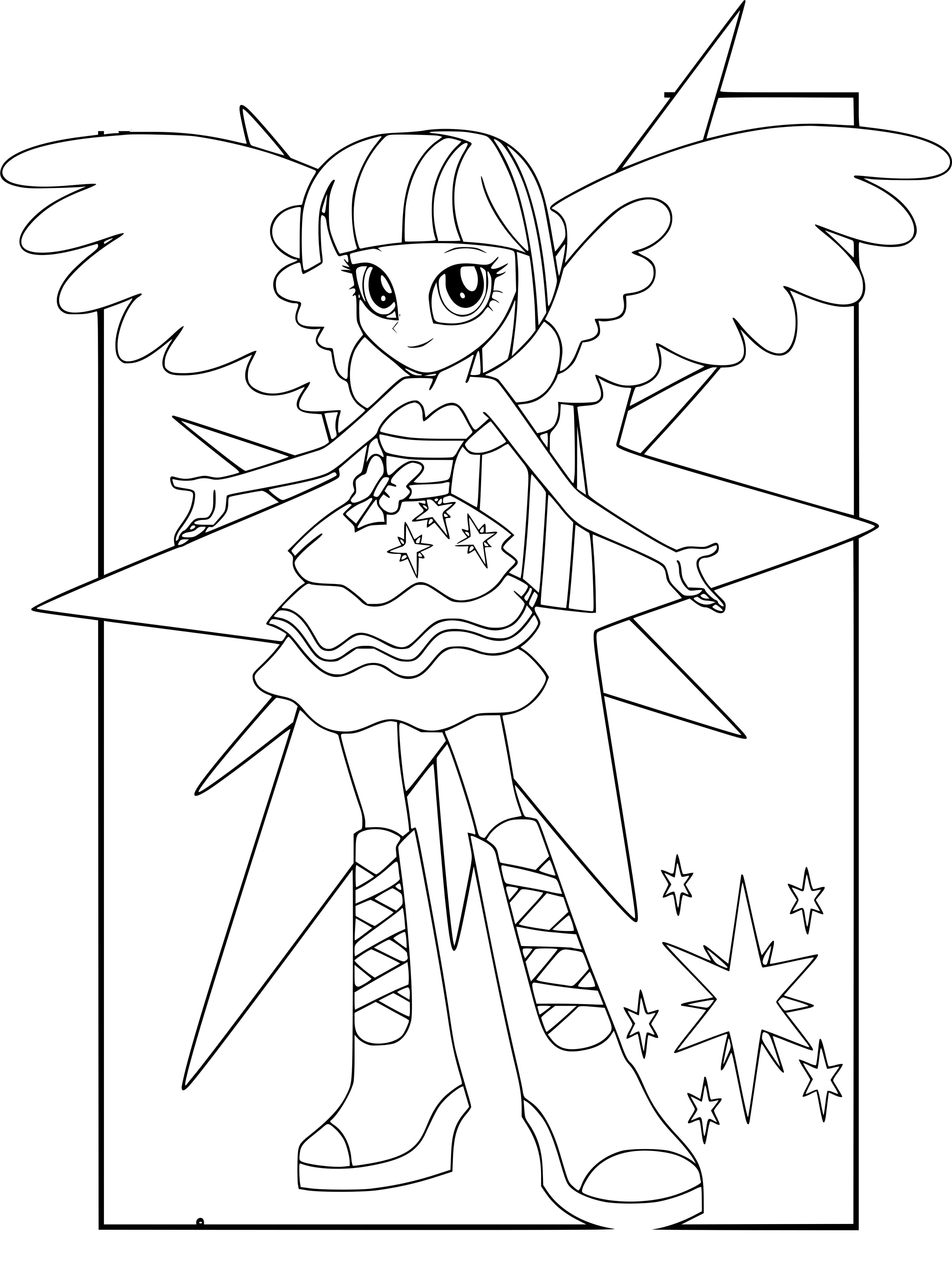 Coloriage Mlp Equestria Girls Twilight Sparkle - Equestria girls à imprimer