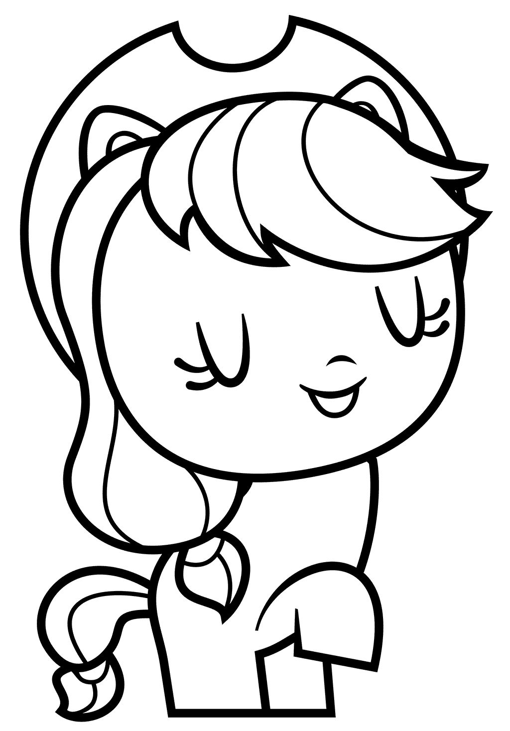 Coloriage Mlp Of Applejack - Cutie mark crew à imprimer