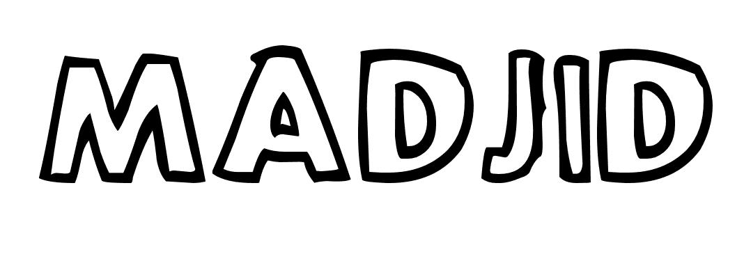Coloriage Madjid - Prénom à imprimer