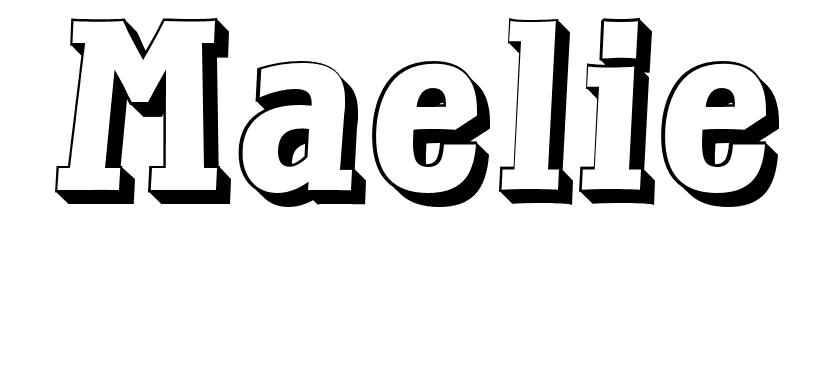 Coloriage Maelie - Prénom à imprimer