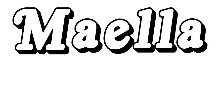 Coloriage Maella - Prénom à imprimer