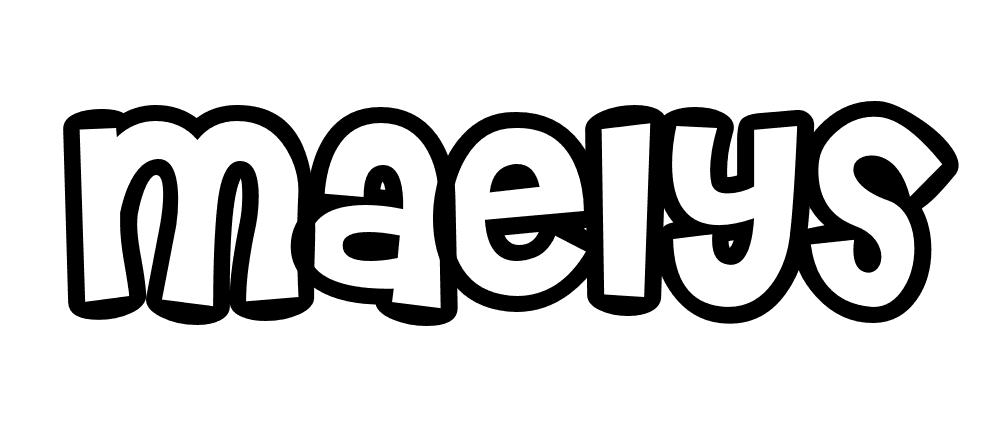 Coloriage Maelys - Prénom à imprimer
