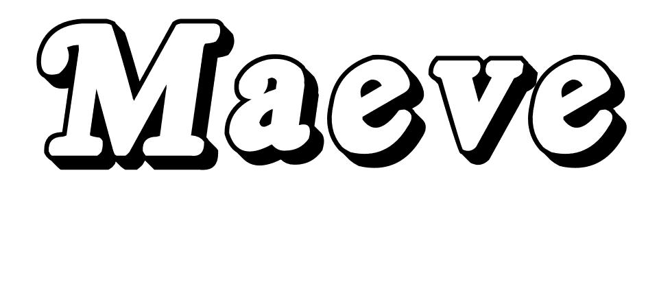 Coloriage Maeve - Prénom à imprimer