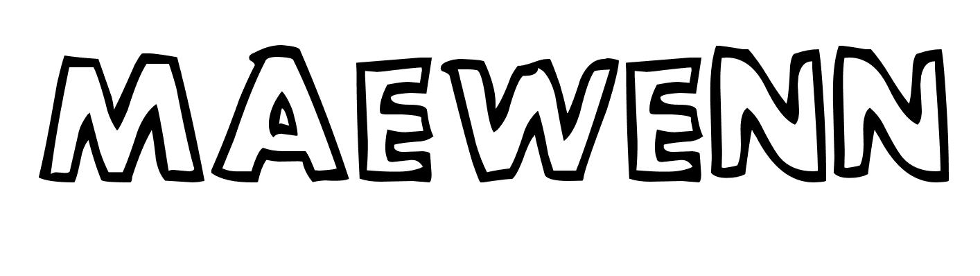 Coloriage Maewenn - Prénom à imprimer