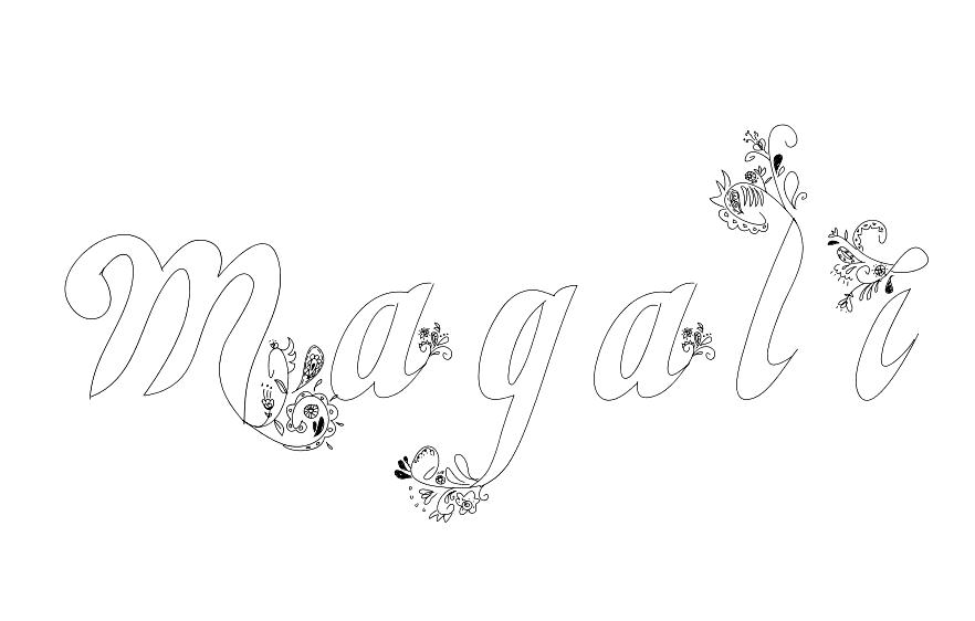 Coloriage Magali - Prénom à imprimer