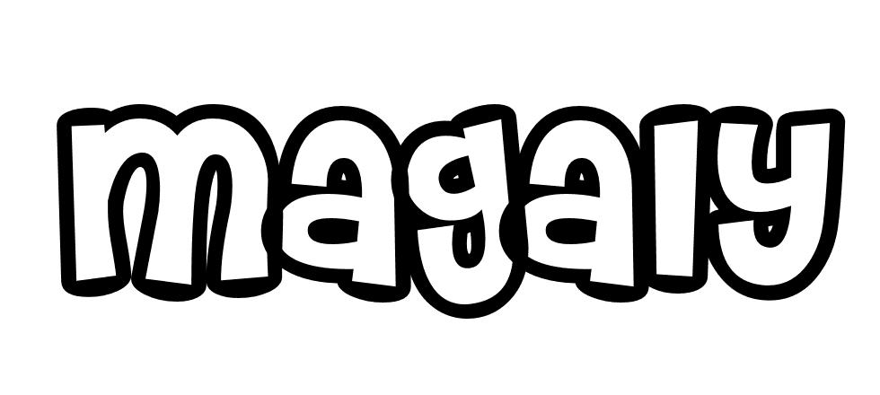 Coloriage Magaly - Prénom à imprimer