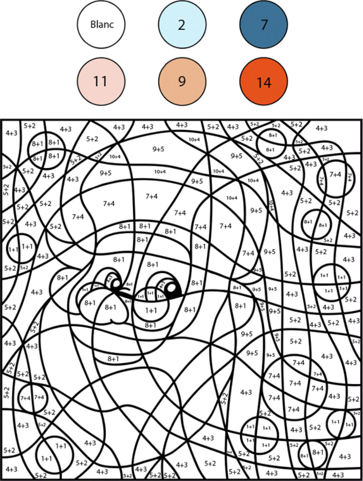 Coloriage Magique Addition Noël Chiffre Numéro - Magique noel à imprimer