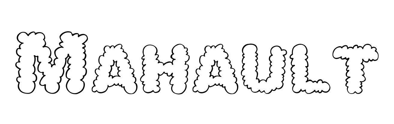 Coloriage Mahault - Prénom à imprimer
