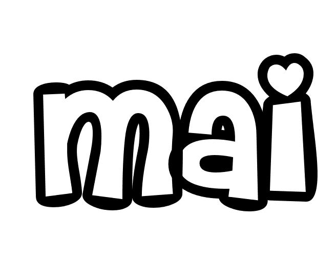 Coloriage Mai - Prénom à imprimer