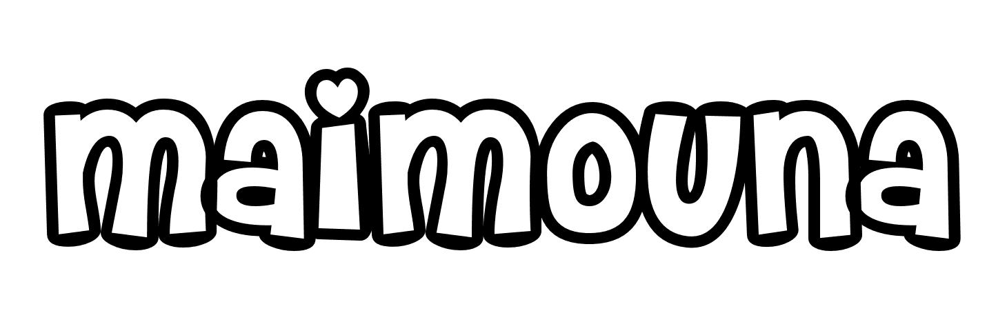 Coloriage Maimouna - Prénom à imprimer