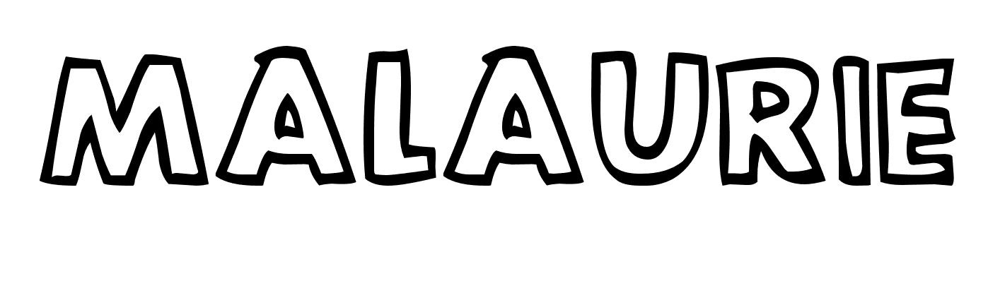 Coloriage Malaurie - Prénom à imprimer