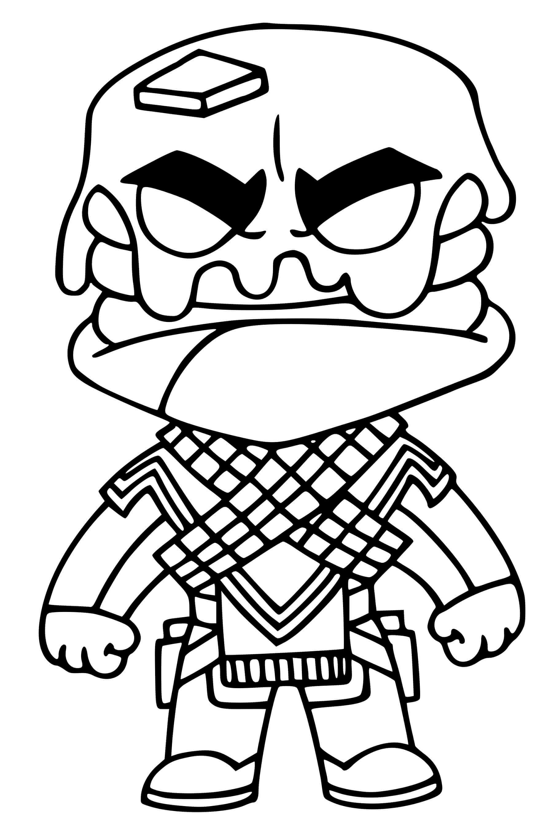 Coloriage Mancake From Fortnite - Fortnite à imprimer