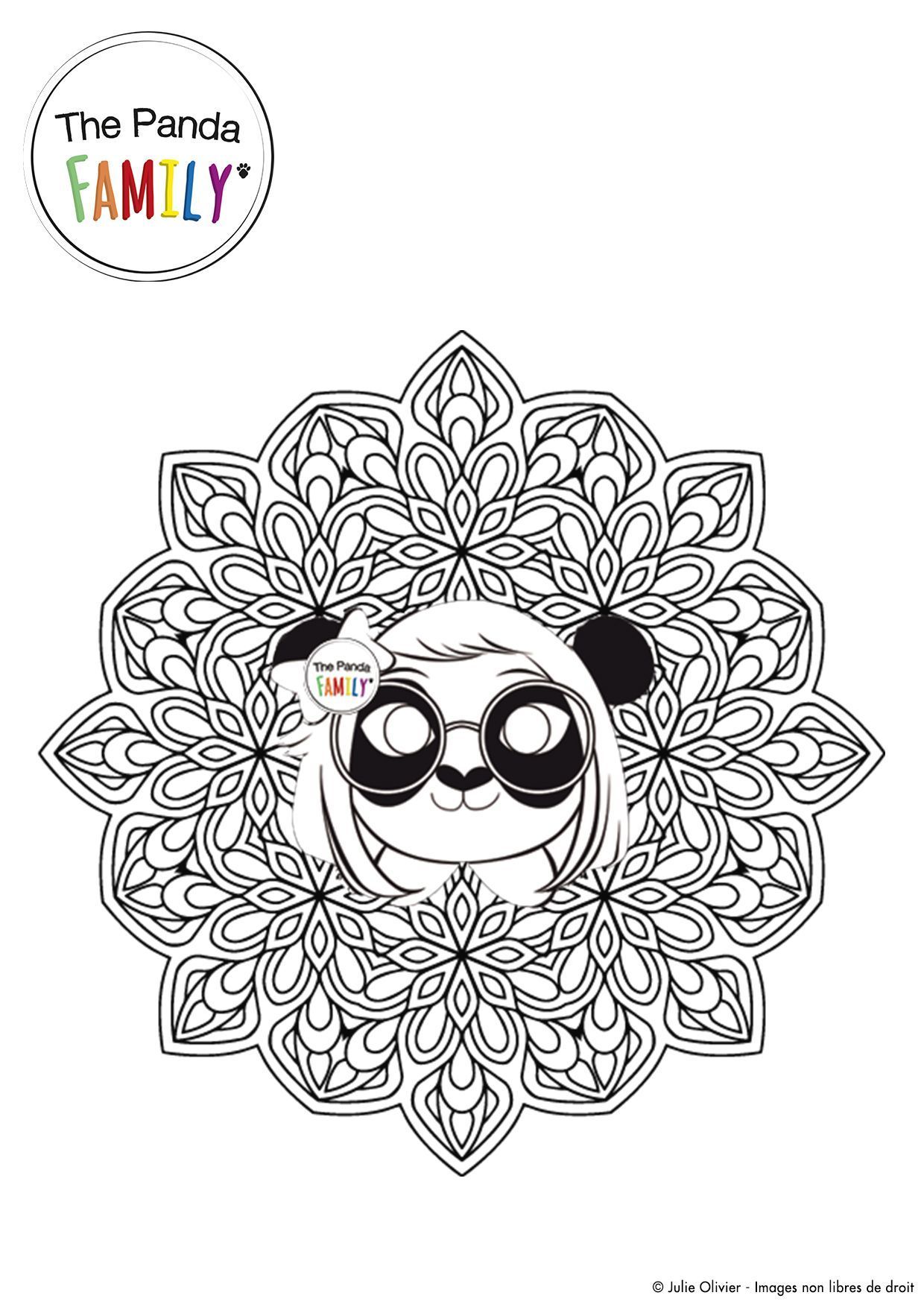 Coloriage Mandala Pandy - Gulli à imprimer