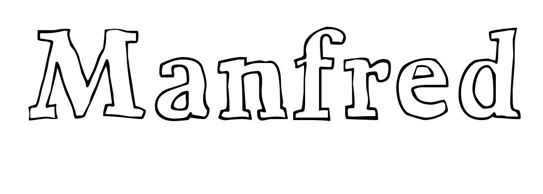 Coloriage Manfred - Prénom à imprimer
