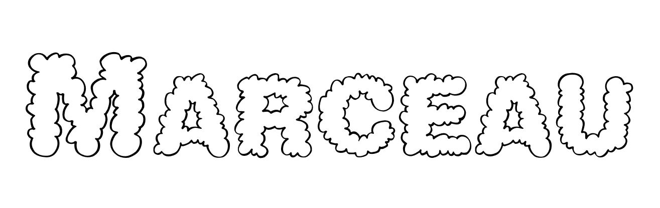 Coloriage Marceau - Prénom à imprimer