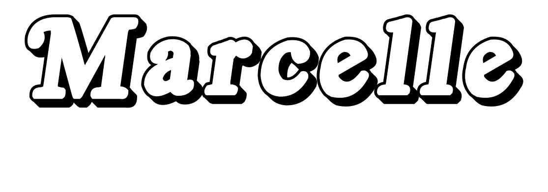 Coloriage Marcelle - Prénom à imprimer