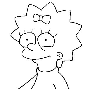 Coloriage Margaret - Simpson à imprimer