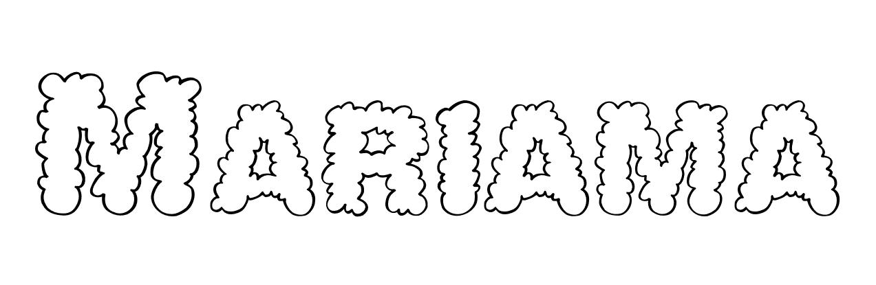 Coloriage Mariama - Prénom à imprimer