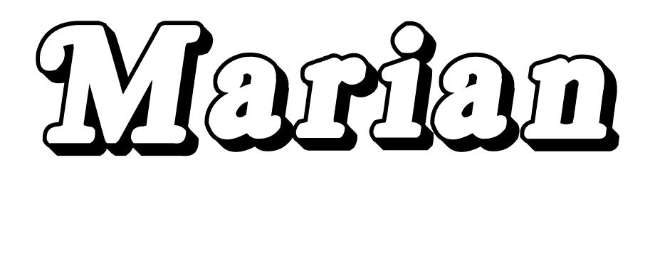Coloriage Marian - Prénom à imprimer